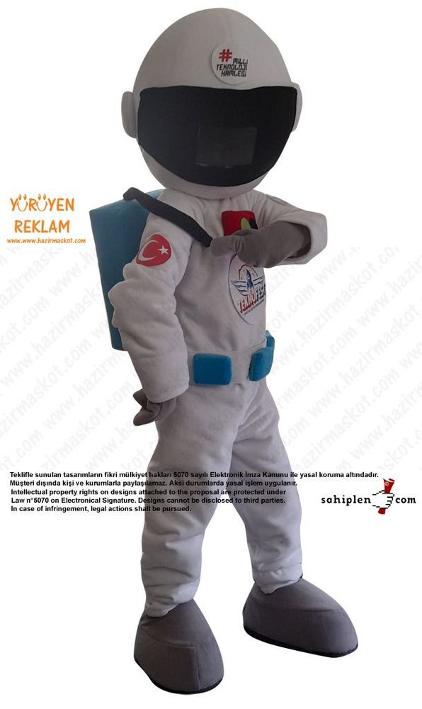 Astronot Maskot Kostümü / TeknoFest maskot kostümü