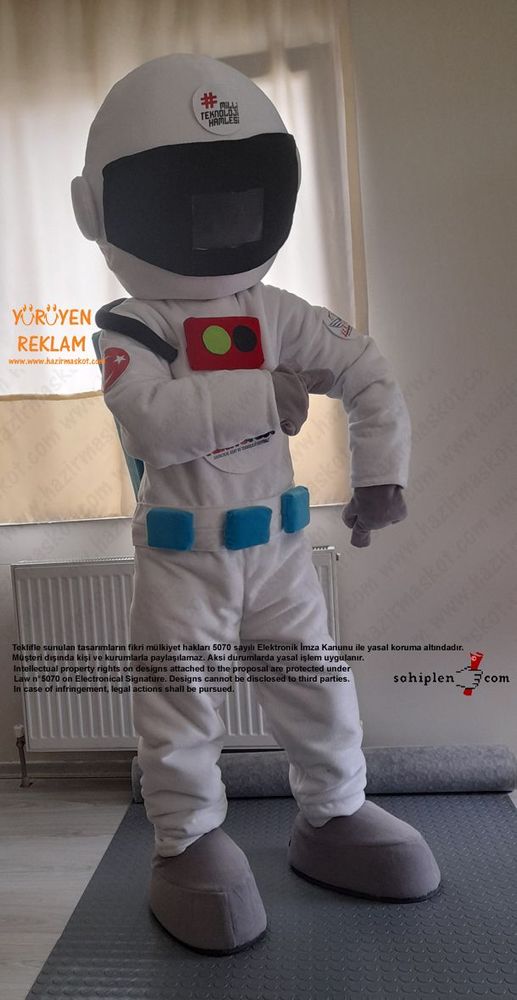 Astronot Maskot Kostümü / TeknoFest maskot kostümü