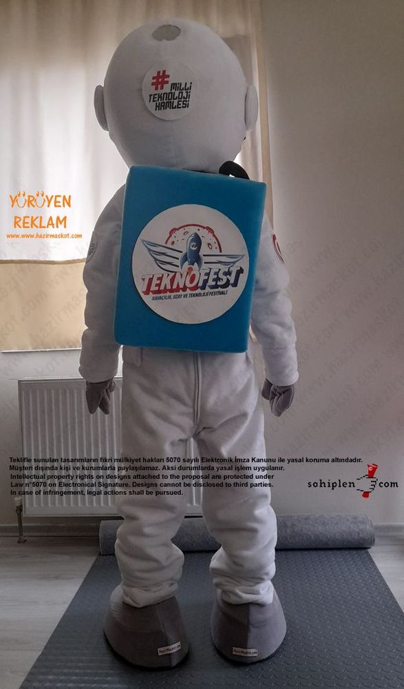 Astronot Maskot Kostümü / TeknoFest maskot kostümü