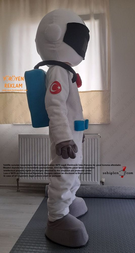 Astronot Maskot Kostümü / TeknoFest maskot kostümü