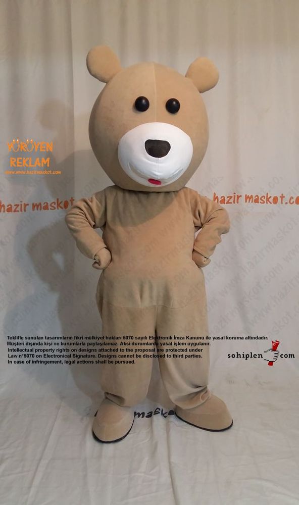 Ayı Maskot kostümü / Bursa Campus Bowling maskot kostümü