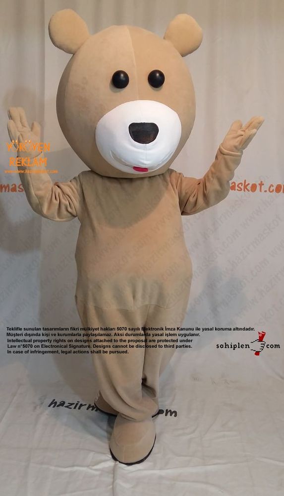 Ayı Maskot kostümü / Bursa Campus Bowling maskot kostümü