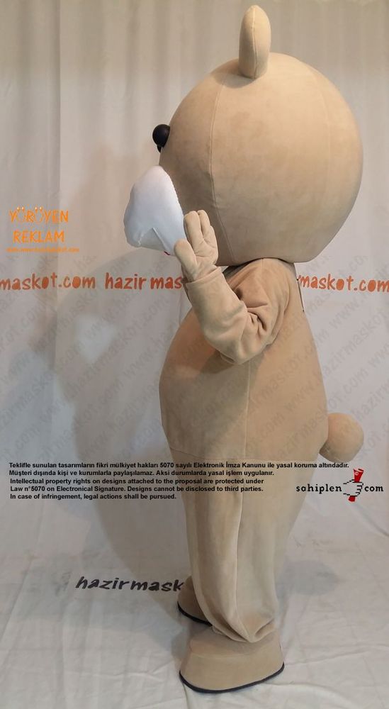Ayı Maskot kostümü / Bursa Campus Bowling maskot kostümü