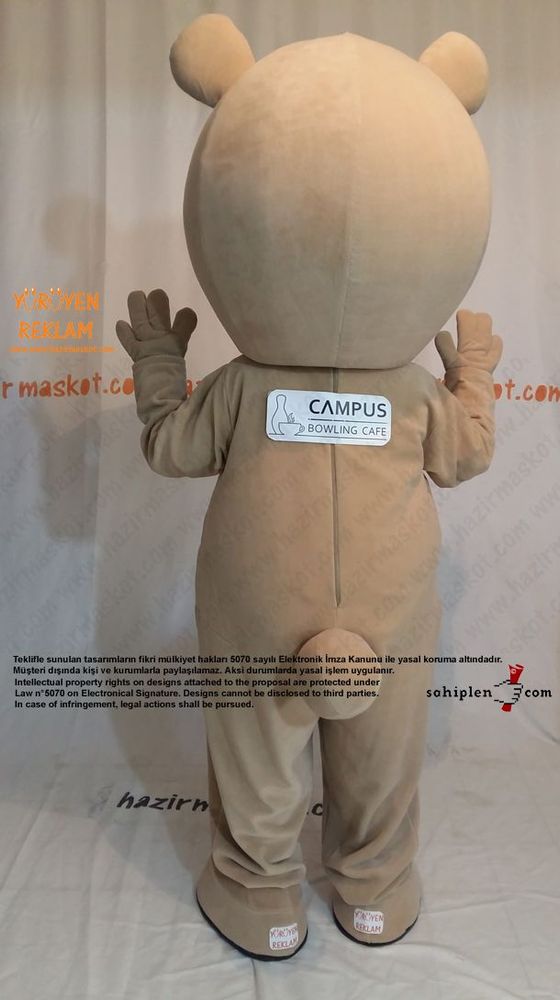 Ayı Maskot kostümü / Bursa Campus Bowling maskot kostümü
