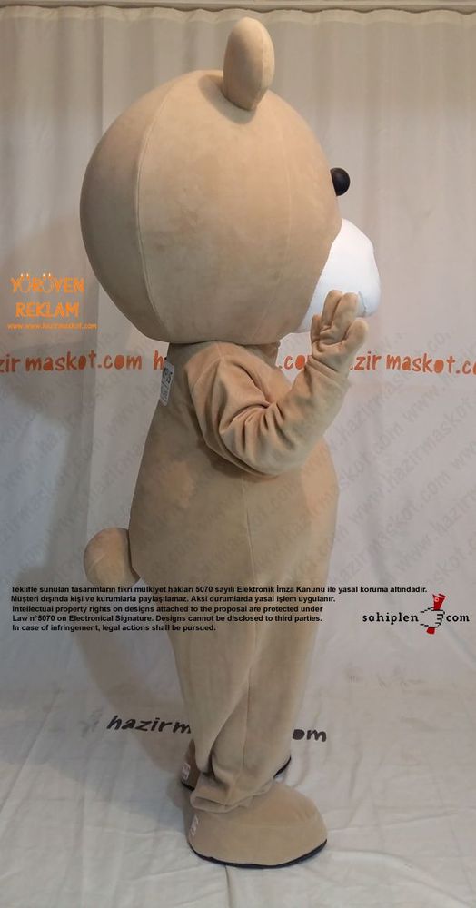 Ayı Maskot kostümü / Bursa Campus Bowling maskot kostümü