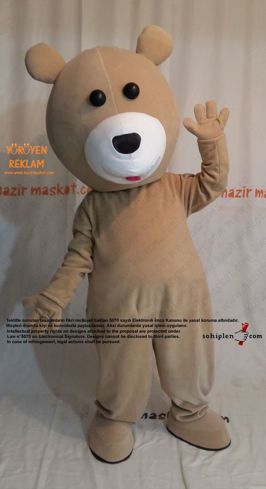 Ayı Maskot kostümü / Bursa Campus Bowling maskot kostümü