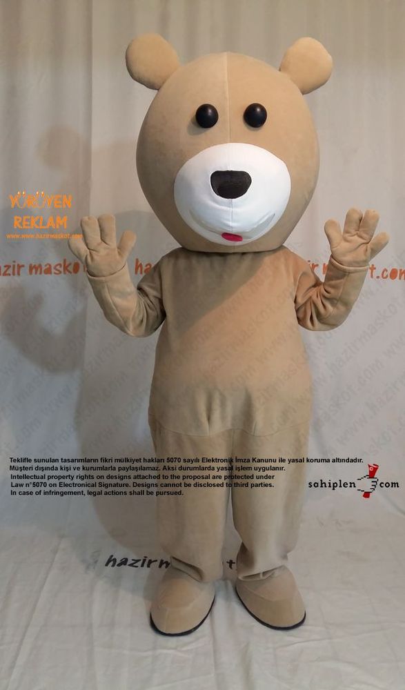 Ayı Maskot kostümü / Bursa Campus Bowling maskot kostümü