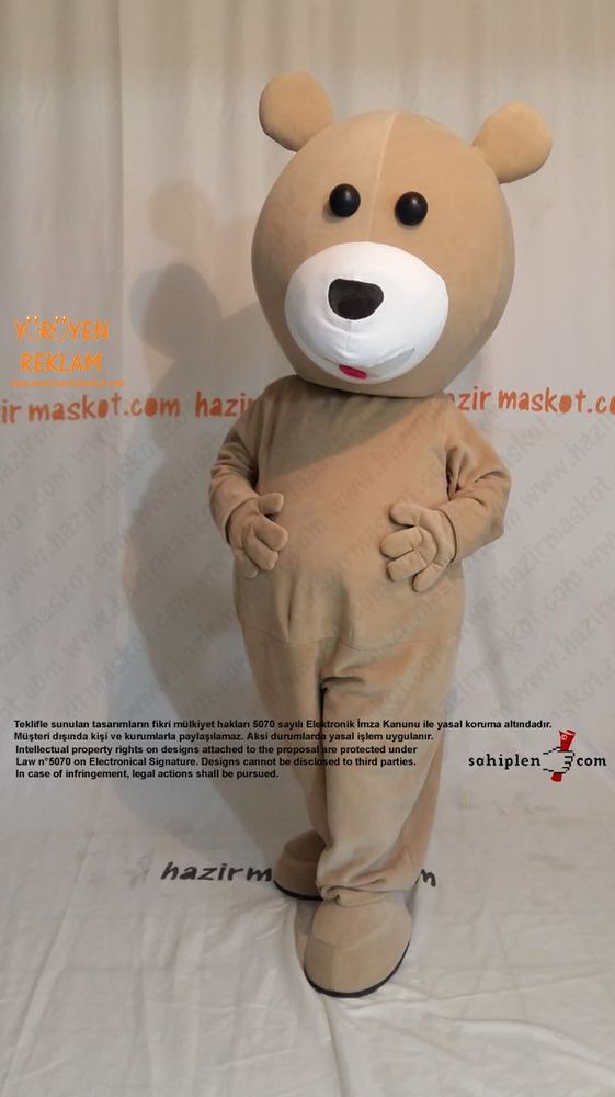 Ayı Maskot kostümü / Bursa Campus Bowling maskot kostümü