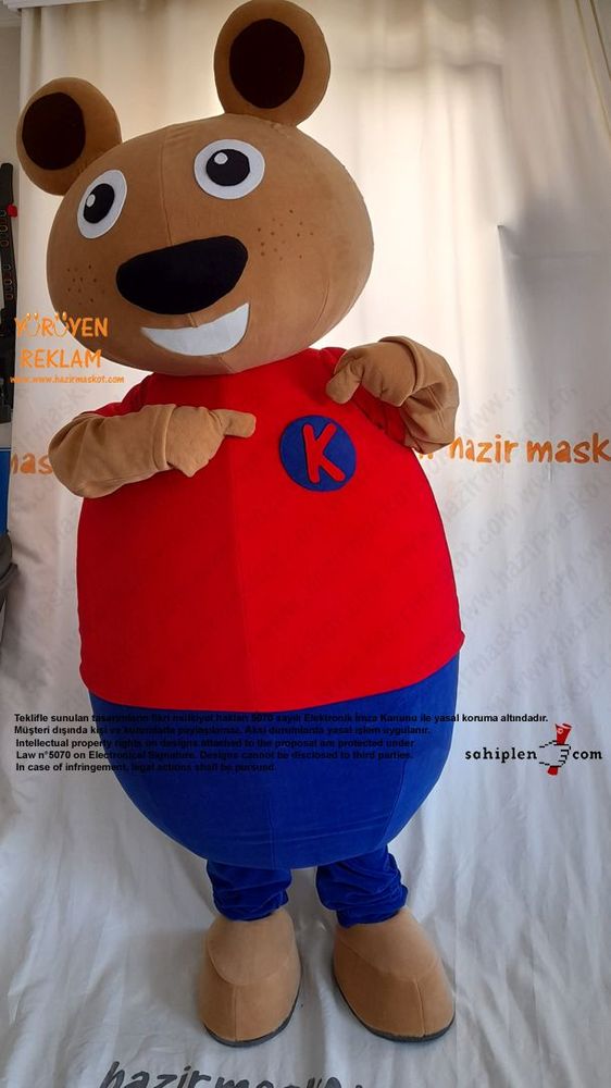 Ayı Maskot Kostümü / TED Koleji maskot kostümü