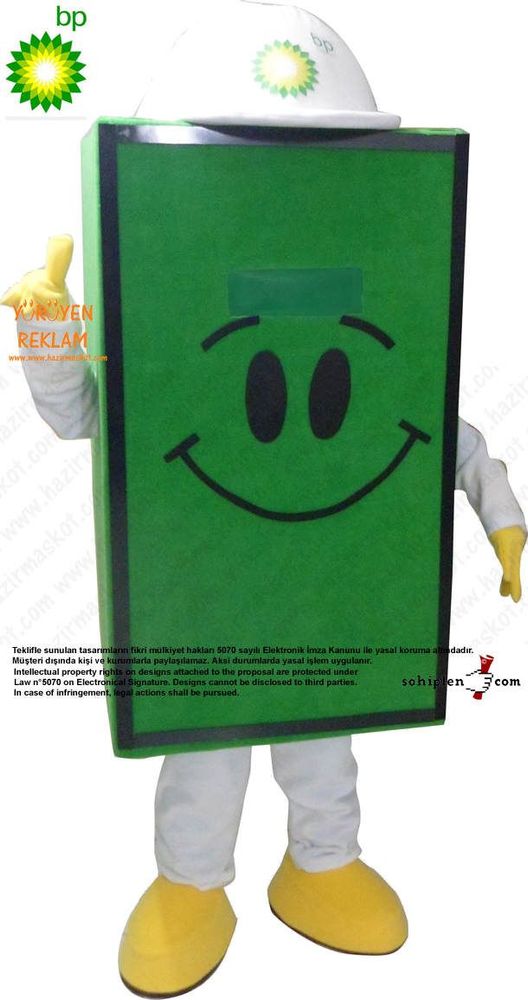BP Kutu Adam Maskot maskot kostümü