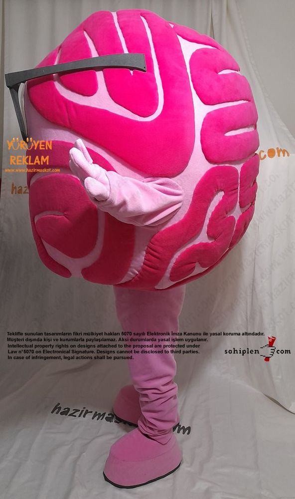 Beyin Maskot kostümü / Brain Mascot Costume maskot kostümü