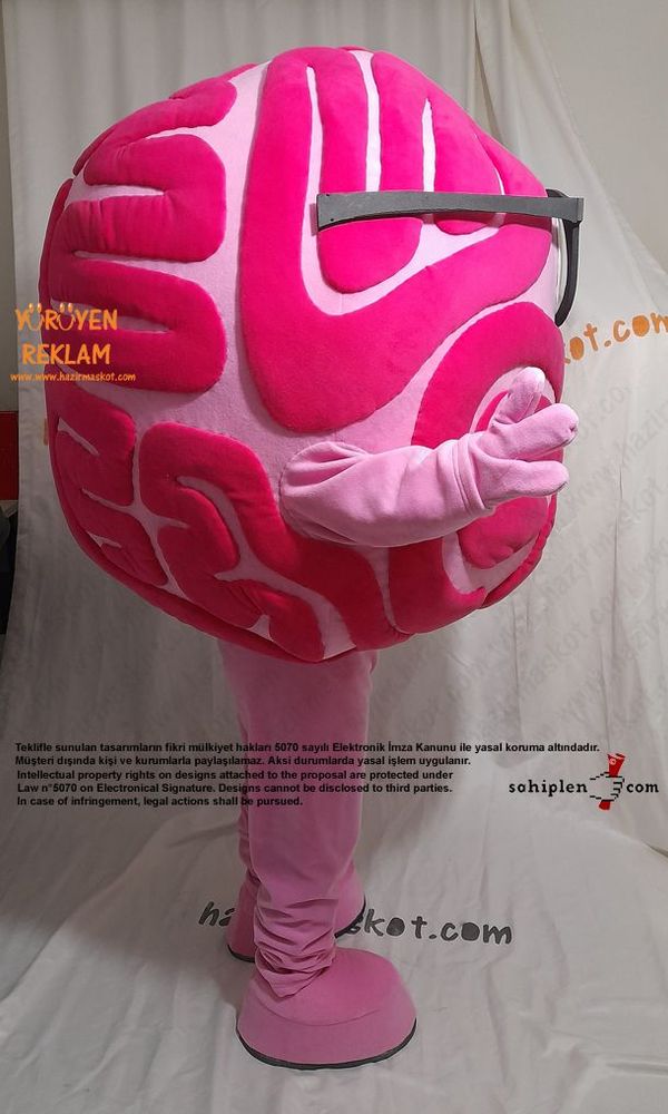 Beyin Maskot kostümü / Brain Mascot Costume maskot kostümü