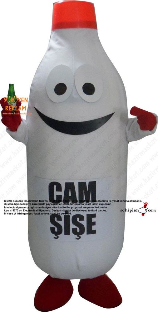 Cam şişe Maskot / Geri Dönüşüm maskot kostümü