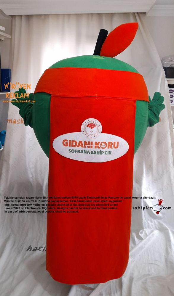 Cano Maskot Kostümü / Kilis İl Tarım Müdürlüğü maskot kostümü