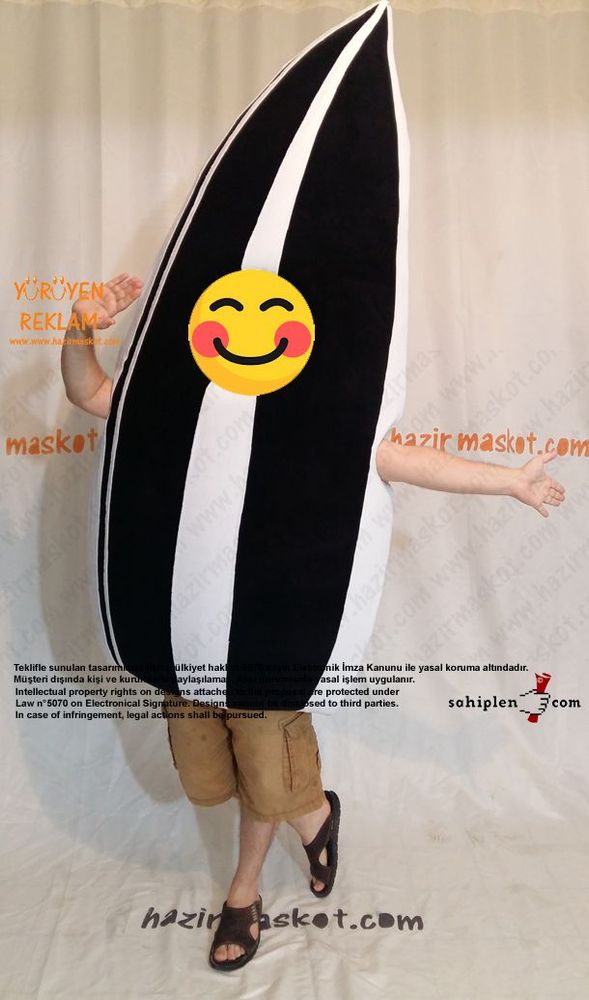 Çekirdek maskot kostümü maskot kostümü