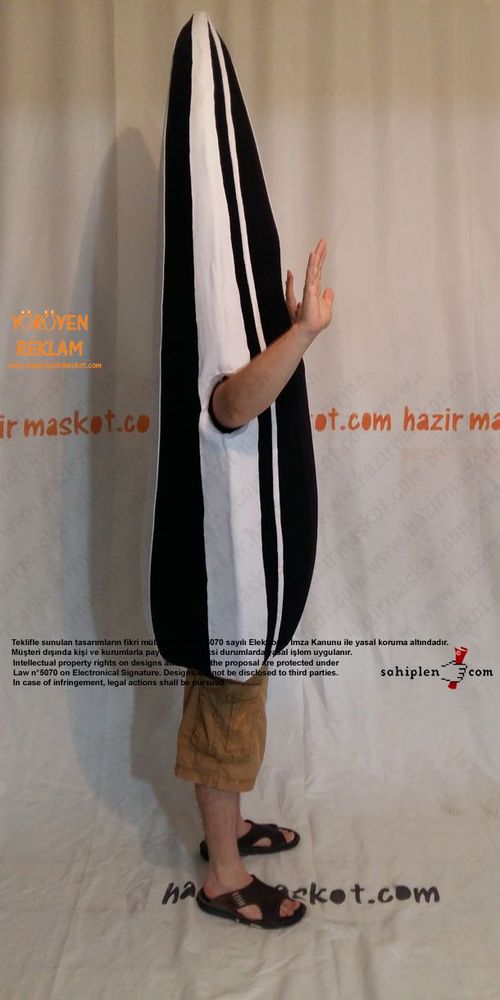 Çekirdek maskot kostümü maskot kostümü