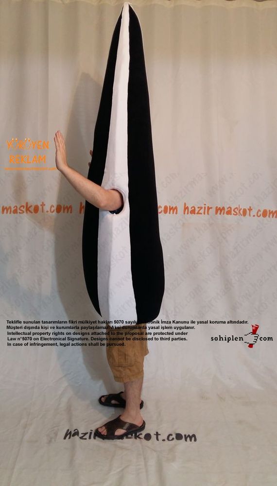 Çekirdek maskot kostümü maskot kostümü