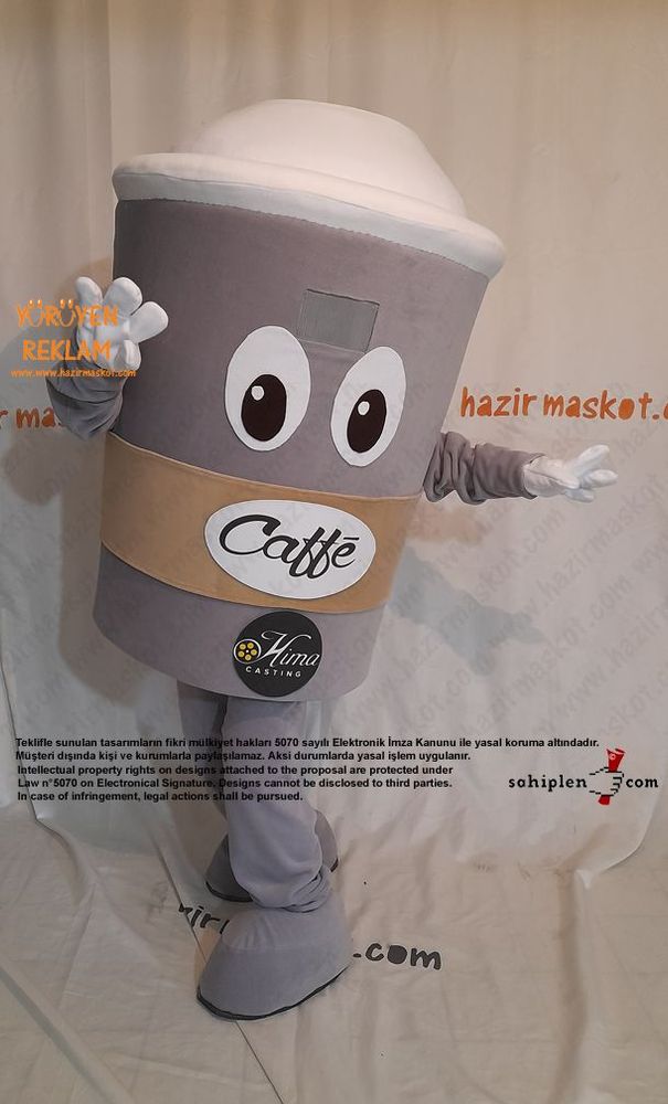 Kahve Bardağı Maskot kostümü / Coffee Mug Mascot Costume maskot kostümü