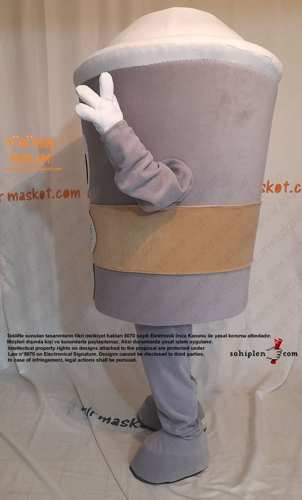 Kahve Bardağı Maskot kostümü / Coffee Mug Mascot Costume maskot kostümü