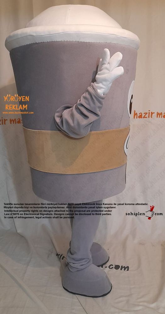 Kahve Bardağı Maskot kostümü / Coffee Mug Mascot Costume maskot kostümü