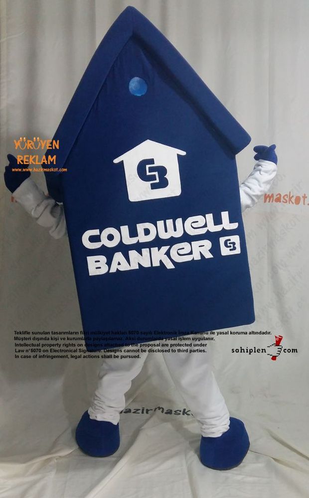 Coldwell Ev Maskotu maskot kostümü