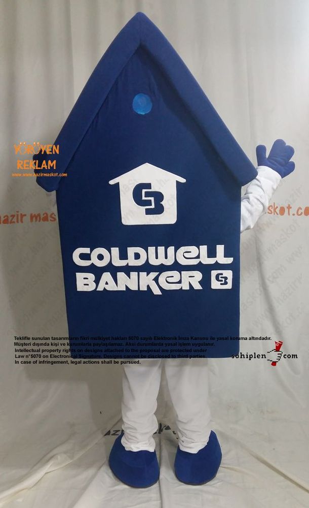 Coldwell Ev Maskotu maskot kostümü