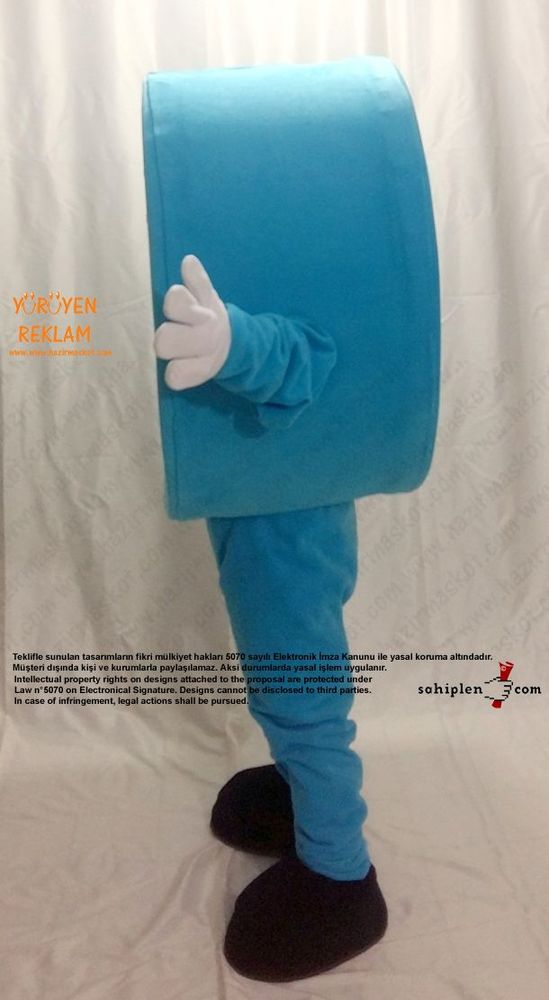 Geometri Çember Maskot / Cinfikir maskot kostümü