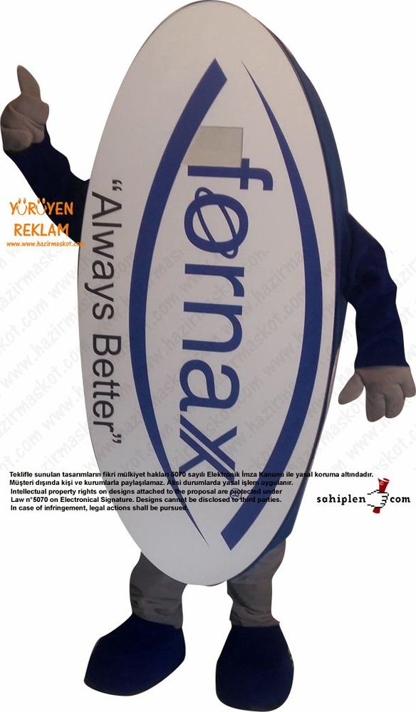 Fornax Logo Maskot kostümü maskot kostümü