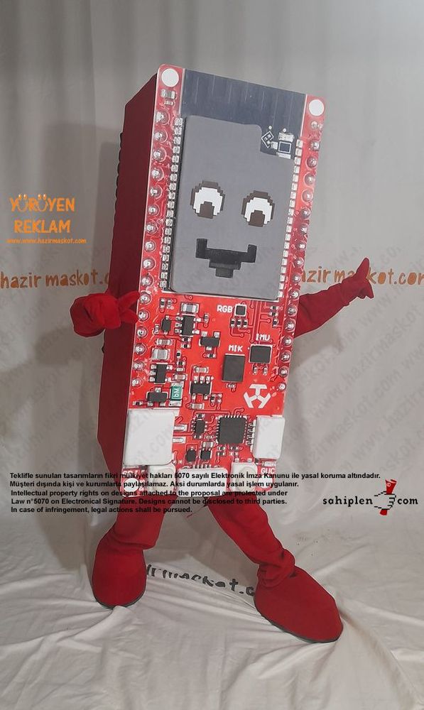 Teknofest 2022 DeneYap Kart Maskot Kostümü maskot kostümü