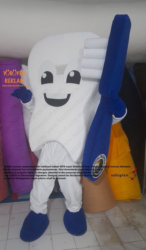 Diş Maskotu / Kartal Belediyesi / Erkek maskot kostümü