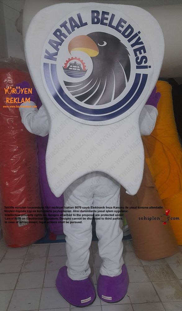 Diş Maskotu / Kartal Belediyesi / Kadın maskot kostümü