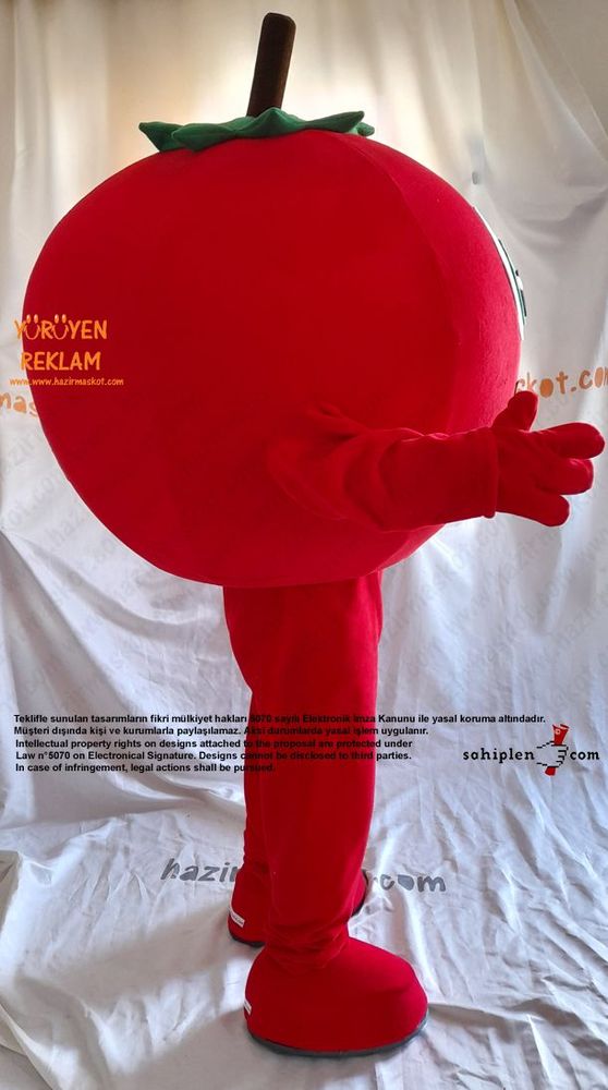 Domates Maskot Kostümü / Pazarama maskot kostümü