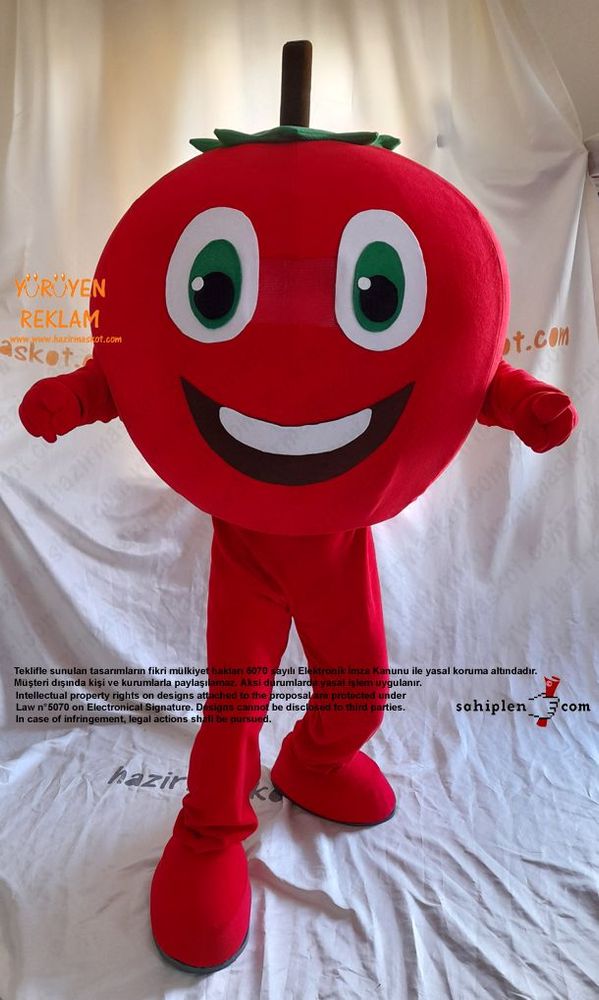Domates Maskot Kostümü / Pazarama maskot kostümü