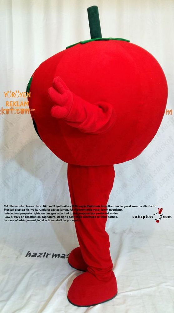 Domates Maskotu maskot kostümü