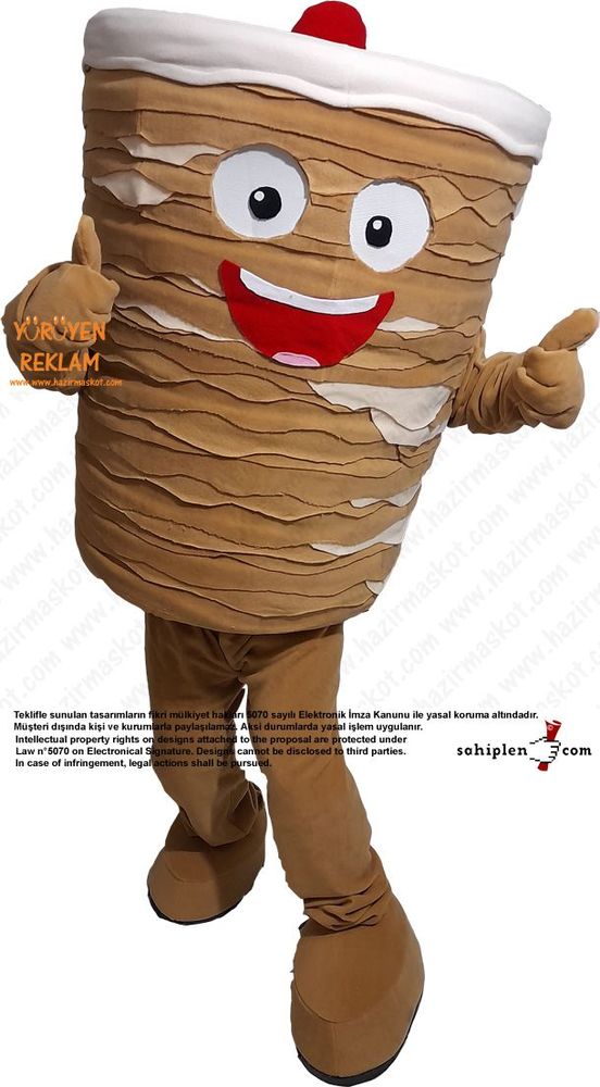 Döner Maskot Kostümü / Kanada Ontario Miss Doner maskot kostümü