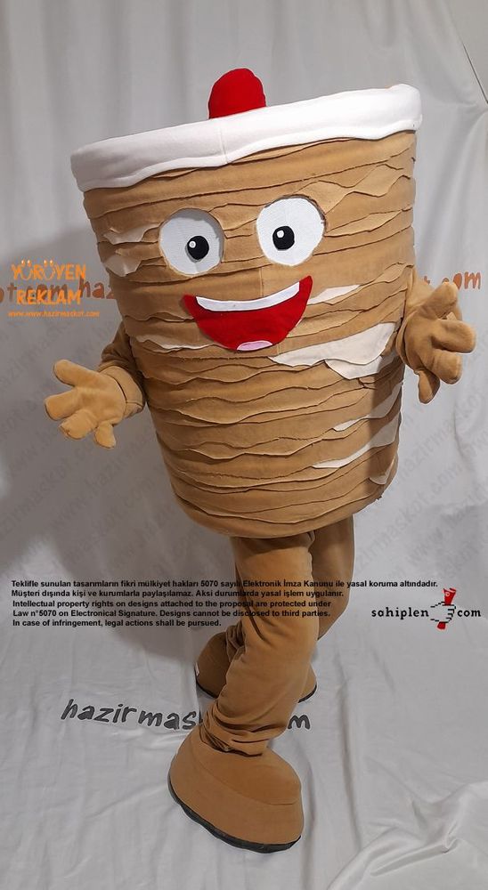 Döner Maskot Kostümü / Kanada Ontario Miss Doner maskot kostümü