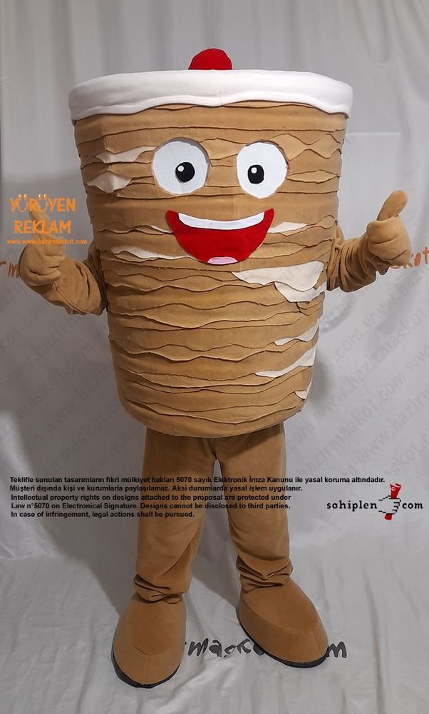 Döner Maskot Kostümü / Kanada Ontario Miss Doner maskot kostümü