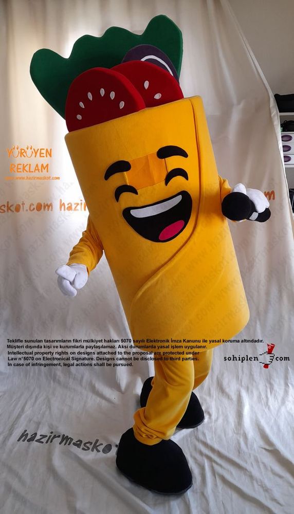 Dürüm Maskot Kostümü / Wrapsta Macartistan maskot kostümü