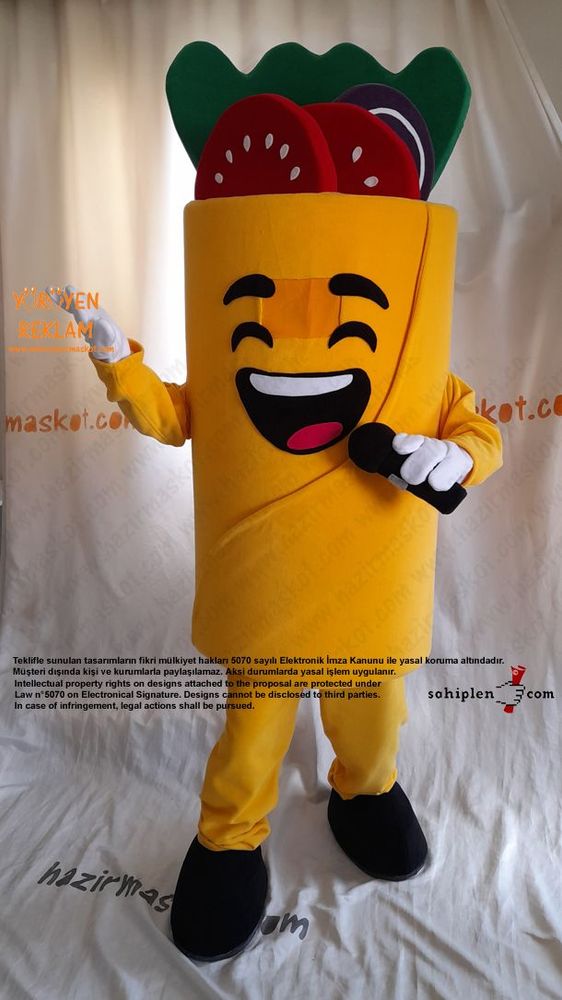 Dürüm Maskot Kostümü / Wrapsta Macartistan maskot kostümü