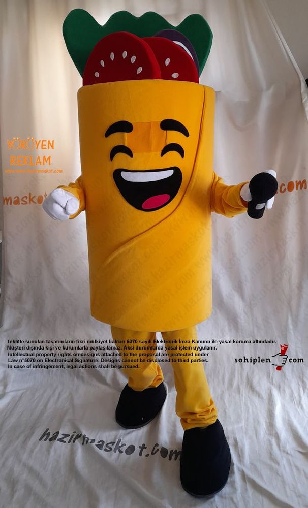 Dürüm Maskot Kostümü / Wrapsta Macartistan maskot kostümü