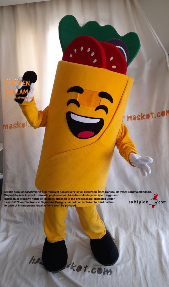 Dürüm Maskot Kostümü / Wrapsta Macartistan maskot kostümü