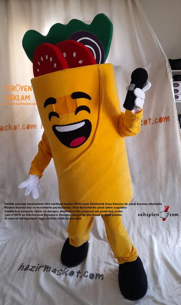 Dürüm Maskot Kostümü / Wrapsta Macartistan maskot kostümü