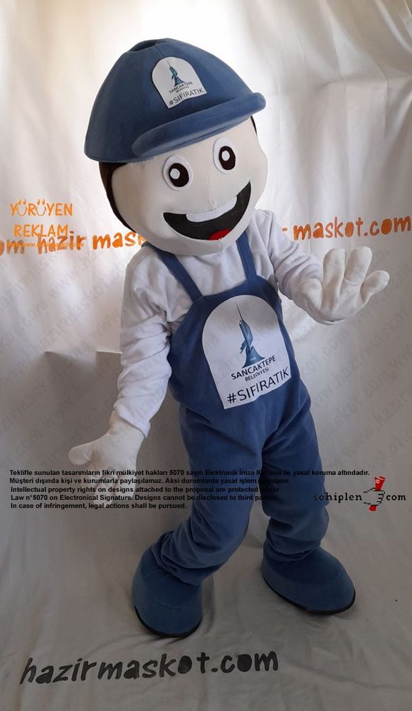 Erkek Çocuk Maskot Kostümü / Geri Dönüşüm Sancaktepe Belediyesi maskot kostümü