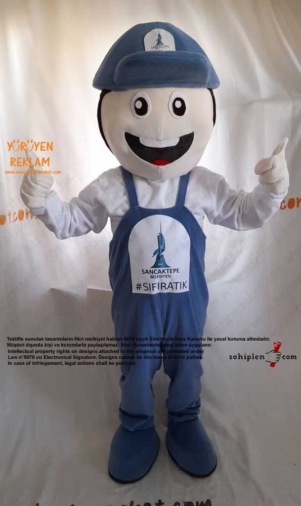 Erkek Çocuk Maskot Kostümü / Geri Dönüşüm Sancaktepe Belediyesi maskot kostümü