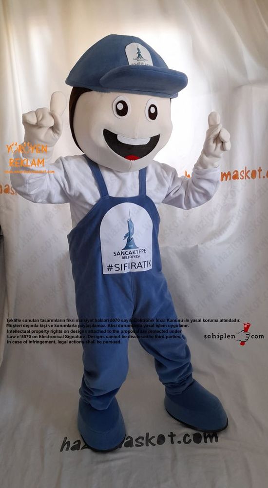 Erkek Çocuk Maskot Kostümü / Geri Dönüşüm Sancaktepe Belediyesi maskot kostümü