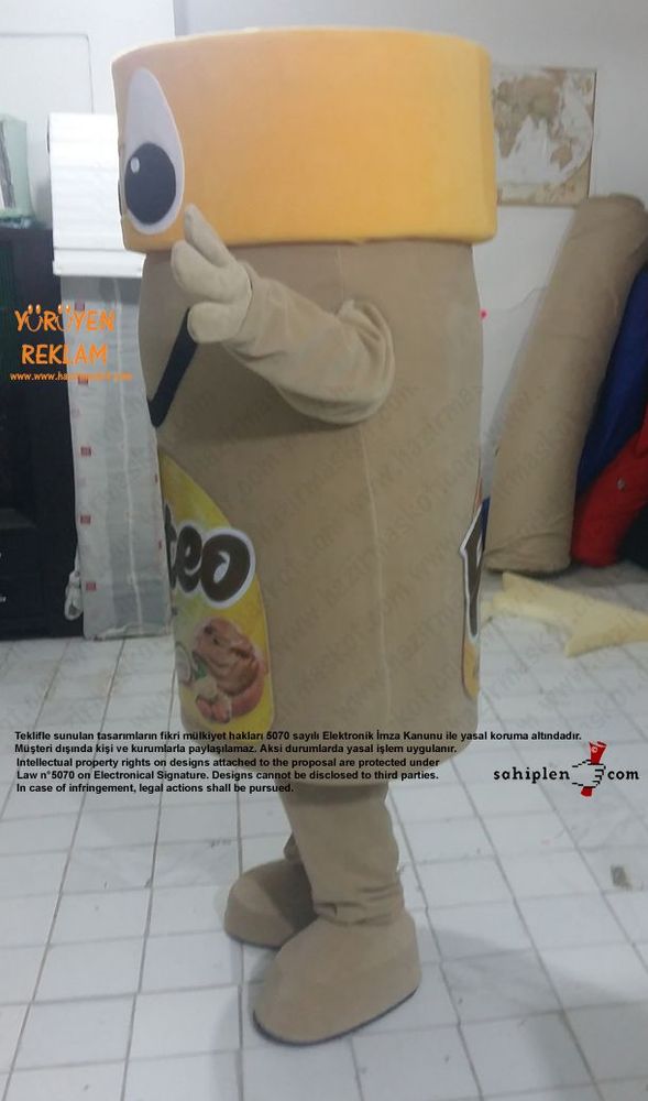 Fisteo Fıstık Ezmesi Kavanozu Maskot Kostümü maskot kostümü