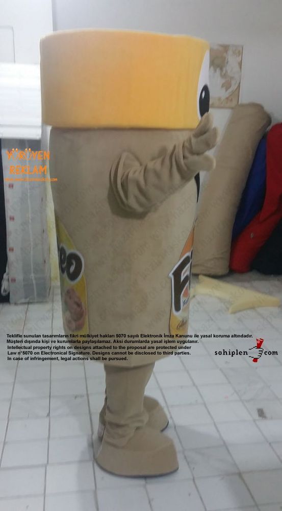 Fisteo Fıstık Ezmesi Kavanozu Maskot Kostümü maskot kostümü