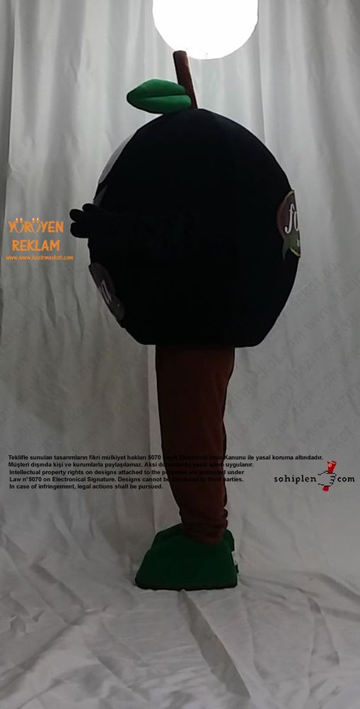 Zeytin Maskot Kostümü / Fora Zeytin / İzmir maskot kostümü