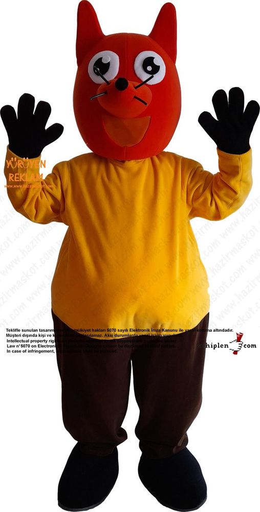 Tilki Maskot Kostümü / Fox Mascot Costume maskot kostümü