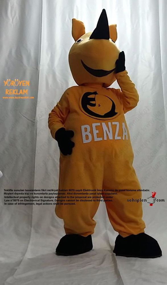 Gergedan Maskot Kostümü / BENZA maskot kostümü